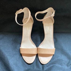 Nine West “Leisa” Sandals, size 8.5M, Tan, Ankle Strap, Open Toe Shoes